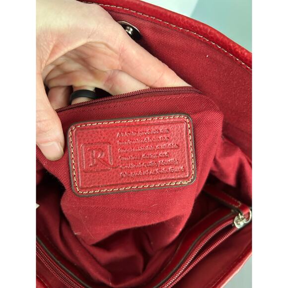 Vintage Y2K Relic by Fossil Red Vegan Leather Shoulder Bag Handbag - Picture 9 of 9